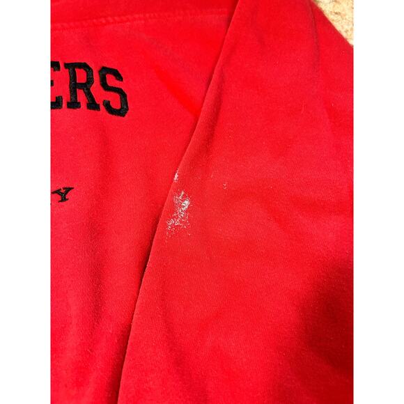 Vintage Y2K red oversized sweatshirt Buccaneers Tampa Bay Bucs Football cozy - Picture 6 of 9